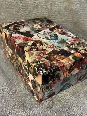 Vintage-style Decorative style Gift Box Victorian Collage grandmacore cottage
